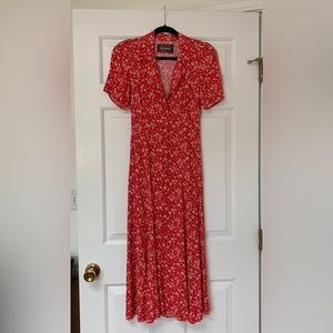 Reformation Midi Dress Size 0